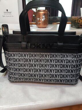 DKNY faux leather bag